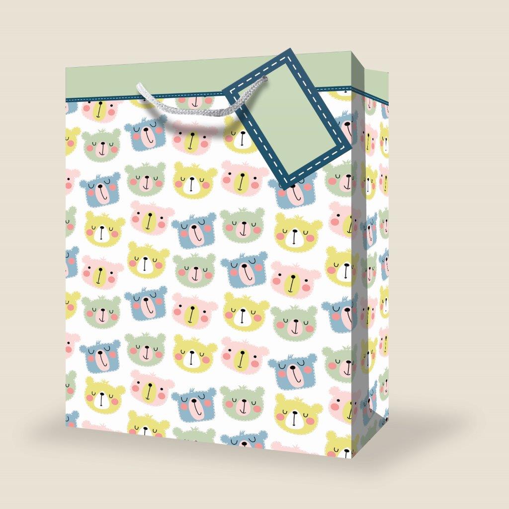 JUMBO GIFT BAG - ASSORTED DESIGNS IN QUALITY LAMINATED CARDBOARD