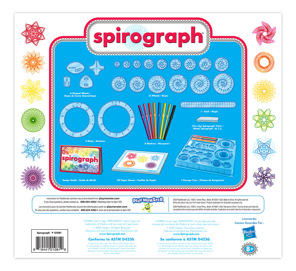 SPIROGRAPH - ENSEMBLE DE SPIROGRAPHE DESSINS