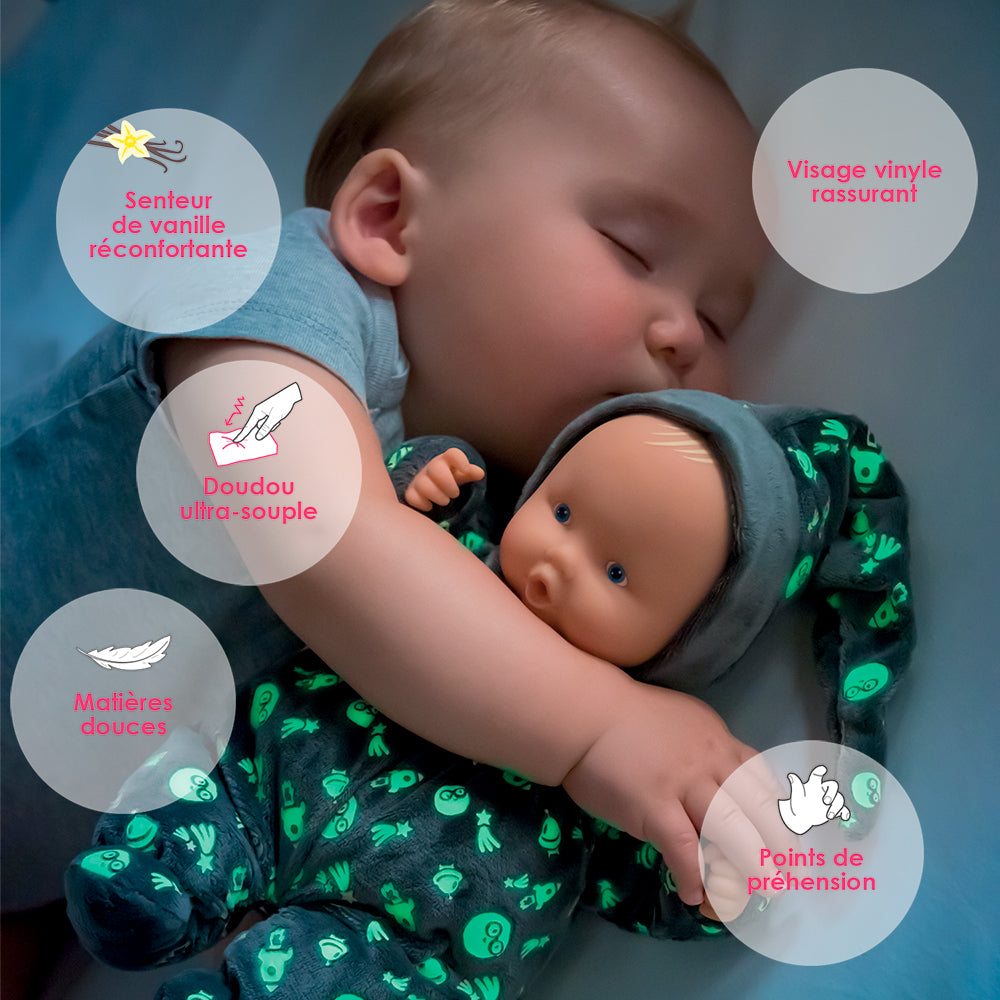 COROLLE - MY BLANKIE - BABIPOUCE GLOWS IN THE DARK 28 CM