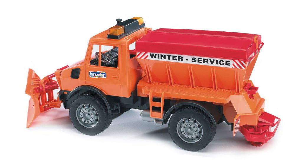 BRUDER - ORANGE SNOW PLOW #02572