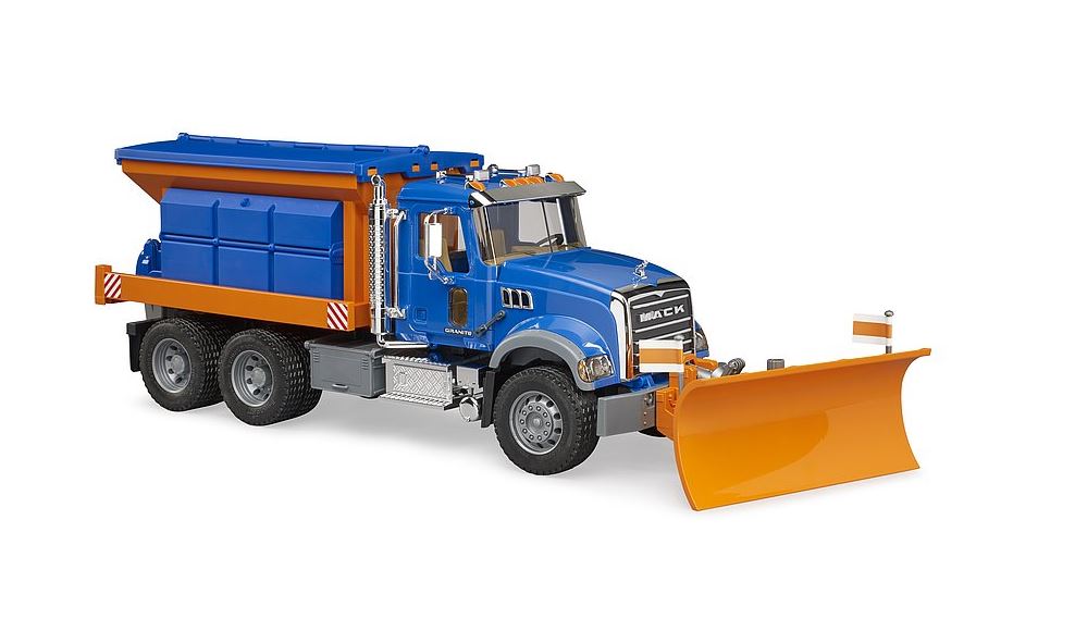 BRUDER - MACK GRANITE SERVICE D'HIVER AVEC CHASSE-NEIGE #02816