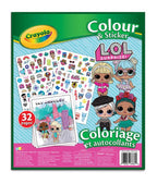 CRAYOLA - COLORING AND STICKERS - L.O.L SURPRISE