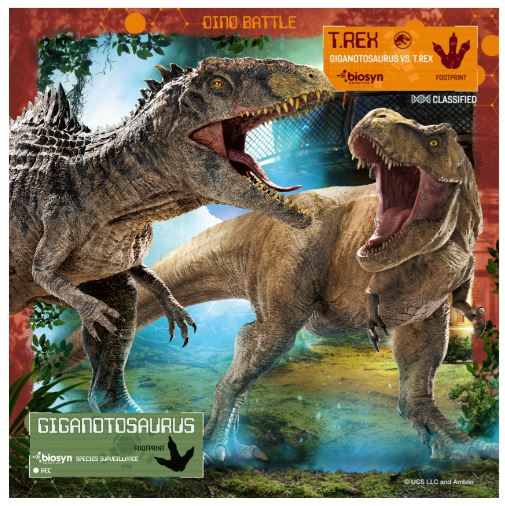 RAVENSBURGER CASSE-TÊTE 3 X 49 PIÈCES - T-REX ET AUTRES DINOSAURES MONDE JURASSIQUE #05656