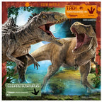RAVENSBURGER CASSE-TÊTE 3 X 49 PIÈCES - T-REX ET AUTRES DINOSAURES MONDE JURASSIQUE #05656