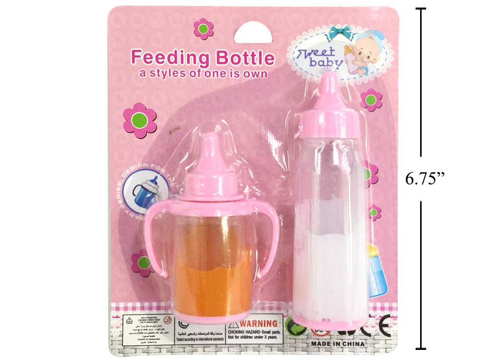 2 BOTTLES - JUICE BOTTLE WITH MILK BOTTLE