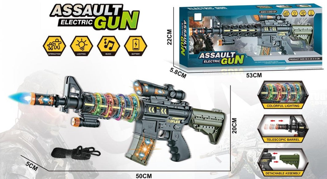 M16 ASSAULT RIFLE WITH LIGHT, SOUND, AND VIBRATIONS