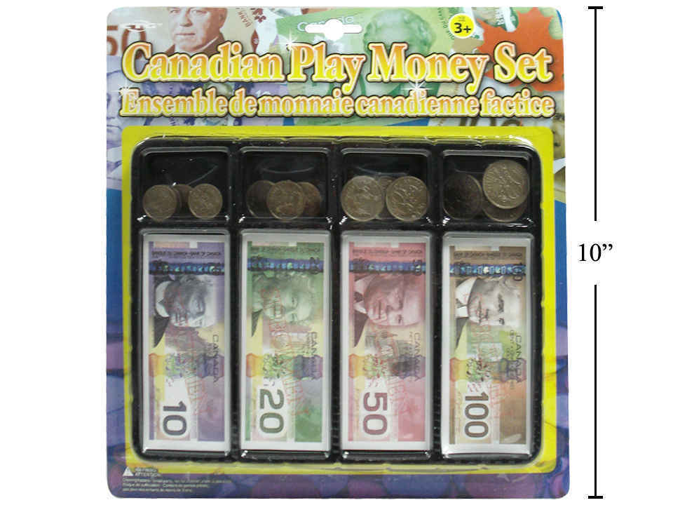 ENSEMBLE DE MONNAIE CANADIENNE FACTICE