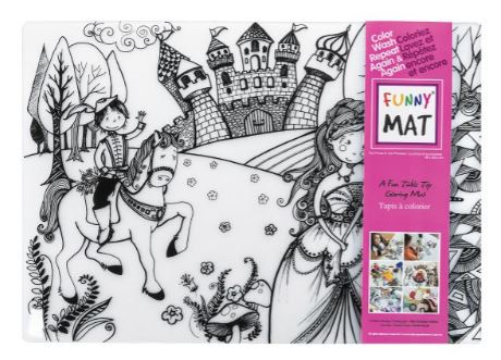 CC24 COLORING PLACEMAT - PRINCE AND PRINCESS CC23