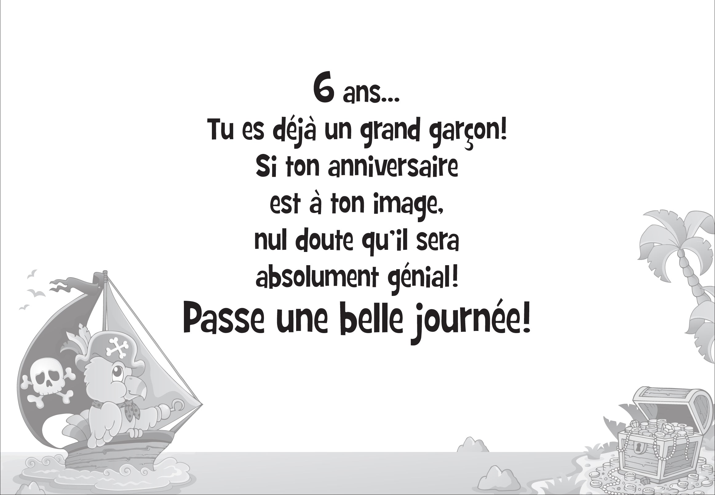 6 ANS - CARTE D'ANNIVERSAIRE - DE MILLBROOK
