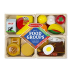 MELISSA AND DOUG - WOODEN FOOD SET