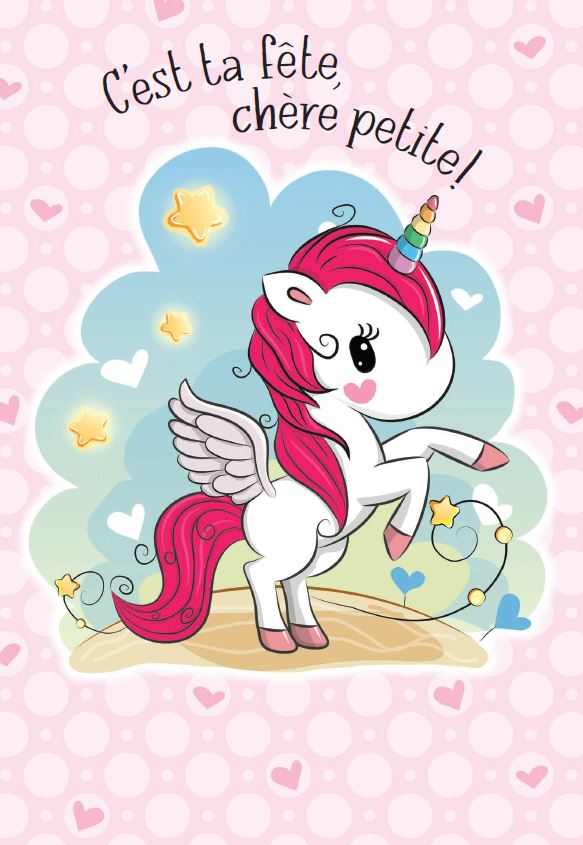 BIRTHDAY - UNICORN CARD WITH IT'S YOUR PARTY, DEAR LITTLE ONE - FROM MILLBROOK