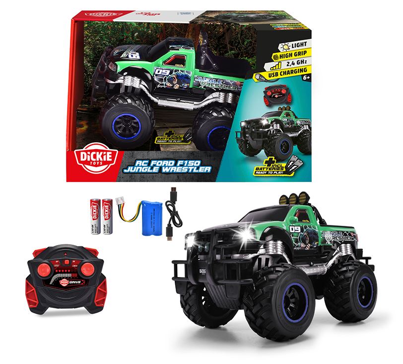 DICKIE - JUNGLE WRESTLER F150 REMOTE CONTROL (30 CM) 1:16