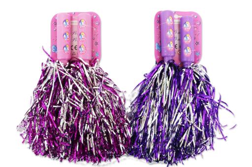 *** CHEERLEADER POM-POMS (TAKE #SEEN AT WRB (MOSHI), MAJORETTE BATON AND POM-POMS)