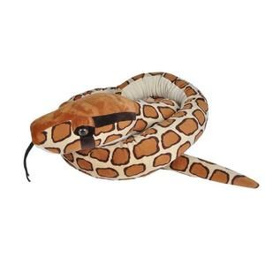 PELUCHE SERPENT PYTHON DE BIRMANIE BEIGE/BRUN - WILD REPUBLIC