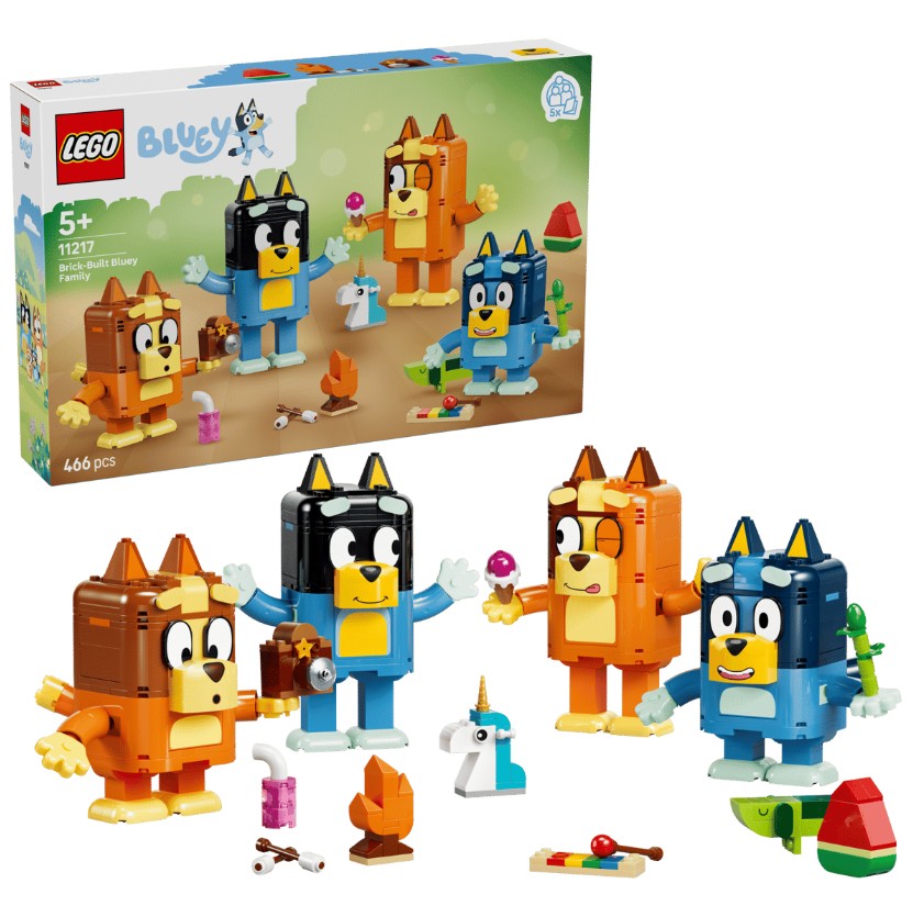 LEGO BLUEY - LA FAMILLE DE BLUEY EN BRIQUES #11217