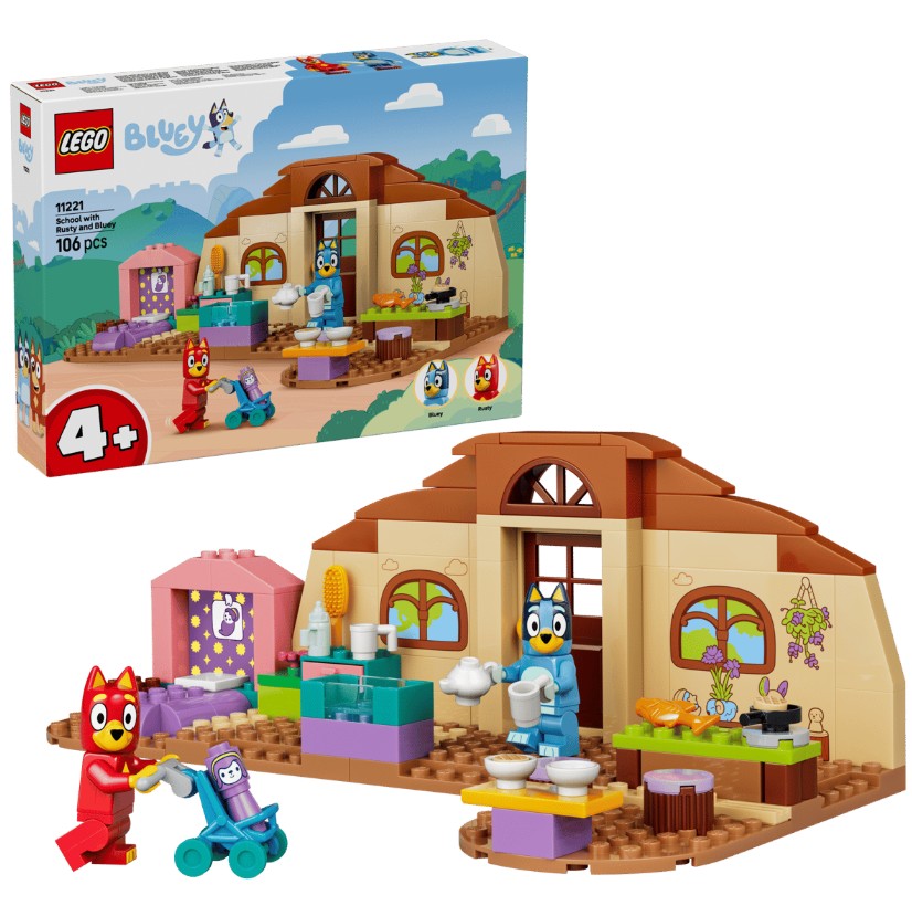 LEGO BLUEY - L'ÉCOLE AVEC RUSTY ET BLUEY #11221