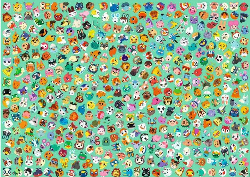 RAVENSBURGER CASSE-TÊTE 1000 PIÈCES - ANIMAL CROSSING CHALLENGE (DÉFIS) #12000629