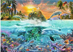 RAVENSBURGER JIGSAW PUZZLE 1000 PIECES - THE UNDERWATER ISLAND #12000887