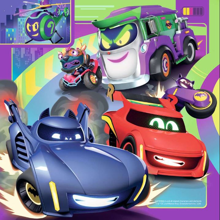 RAVENSBURGER JIGSAW PUZZLE 3 X 49 PIECES - DC BATWHEELS CALLING ALL BATWHEELS #12001056