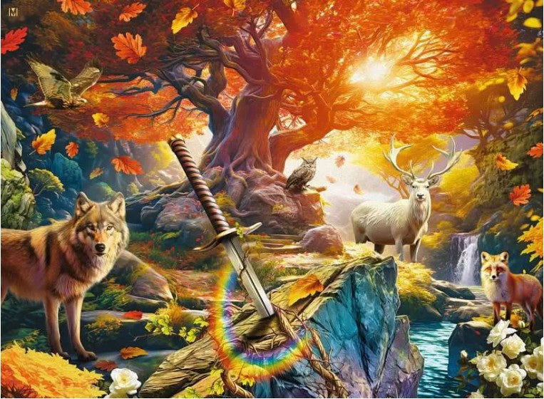 RAVENSBURGER JIGSAW PUZZLE 500 PIECES - EXCALIBUR'S FOREST #12001307
