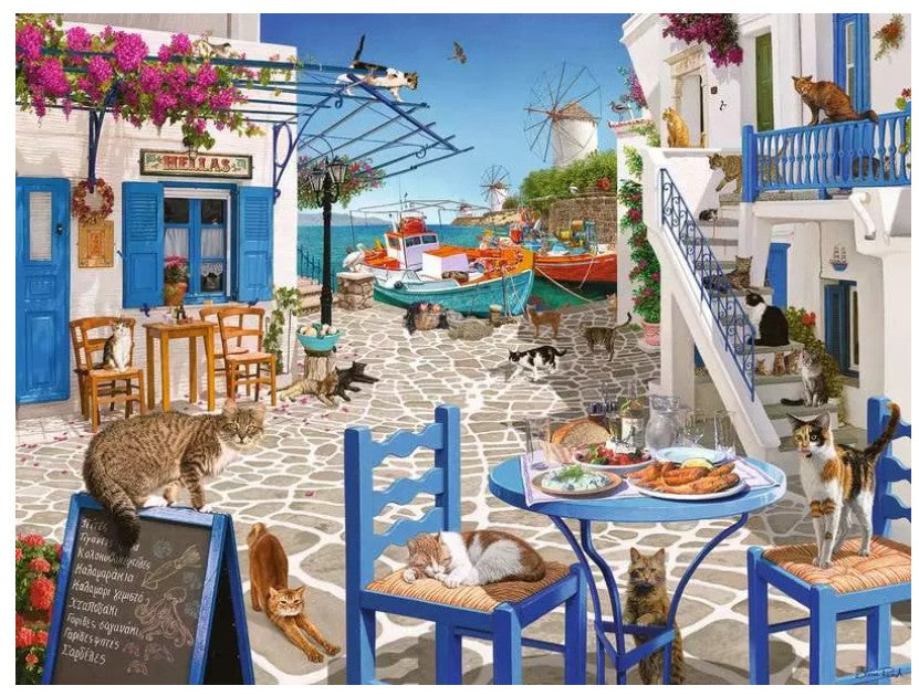 RAVENSBURGER JIGSAW PUZZLE 1500 PIECES - THE CATS OF MYKONOS #12001450