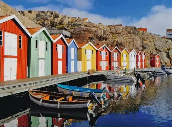 RAVENSBURGER CASSE-TÊTE 100 PIÈCES XL - MAISONS COLORÉES EN SUÈDE #12001730
