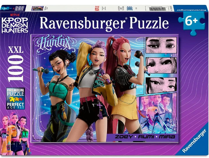 RAVENSBURGER JIGSAW PUZZLE 100 PIECES XXL - K-POP DEMON HUNTERS #12002222