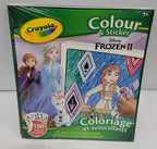 CRAYOLA - 32-PAGE COLOURING BOOK + STICKERS - FROZEN 2 ASST