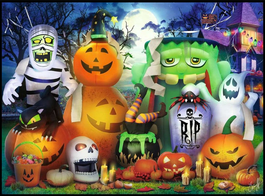 RAVENSBURGER CASSE-TÊTE 100 PIÈCES XXL - AMUSANT ET EFFRAYANT #12004247 (HALLOWEEN)