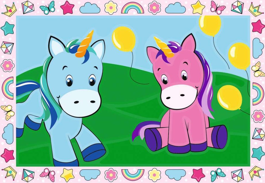 PEINTURE À NUMÉROS CREART RAVENSBURGER (2 IMAGES) - LICORNE - 11" X 13"