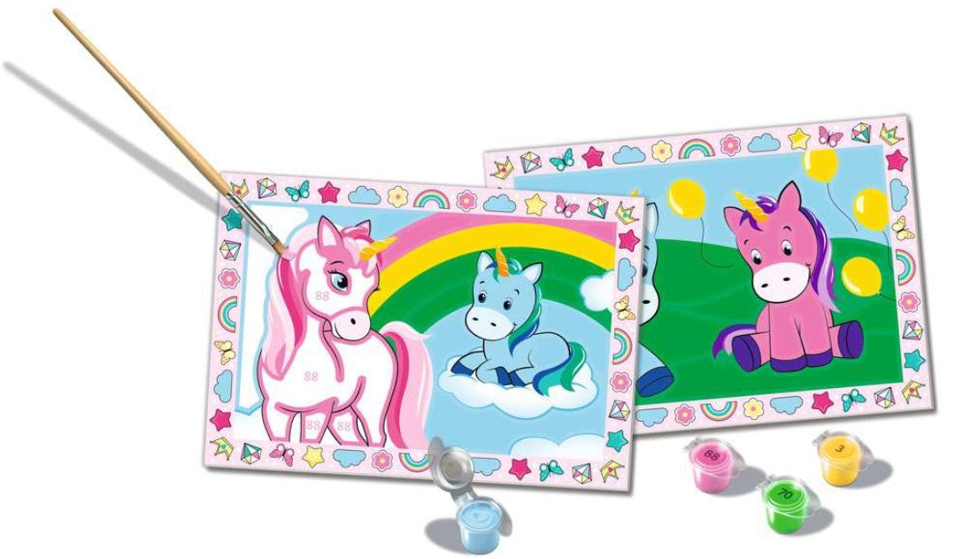 PEINTURE À NUMÉROS CREART RAVENSBURGER (2 IMAGES) - LICORNE - 11" X 13"