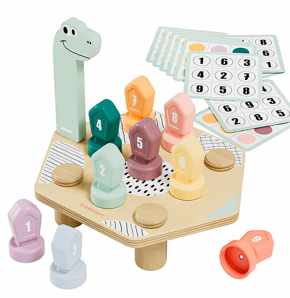 TOP BRIGHT - DINO TWIST - COULEURS ET CHIFFRES (MONTESSORI)