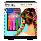 FASHION ANGELS - HAIR CHOX - KIT DE CRÉATION DE COIFFURES - PAQUET DE 4
