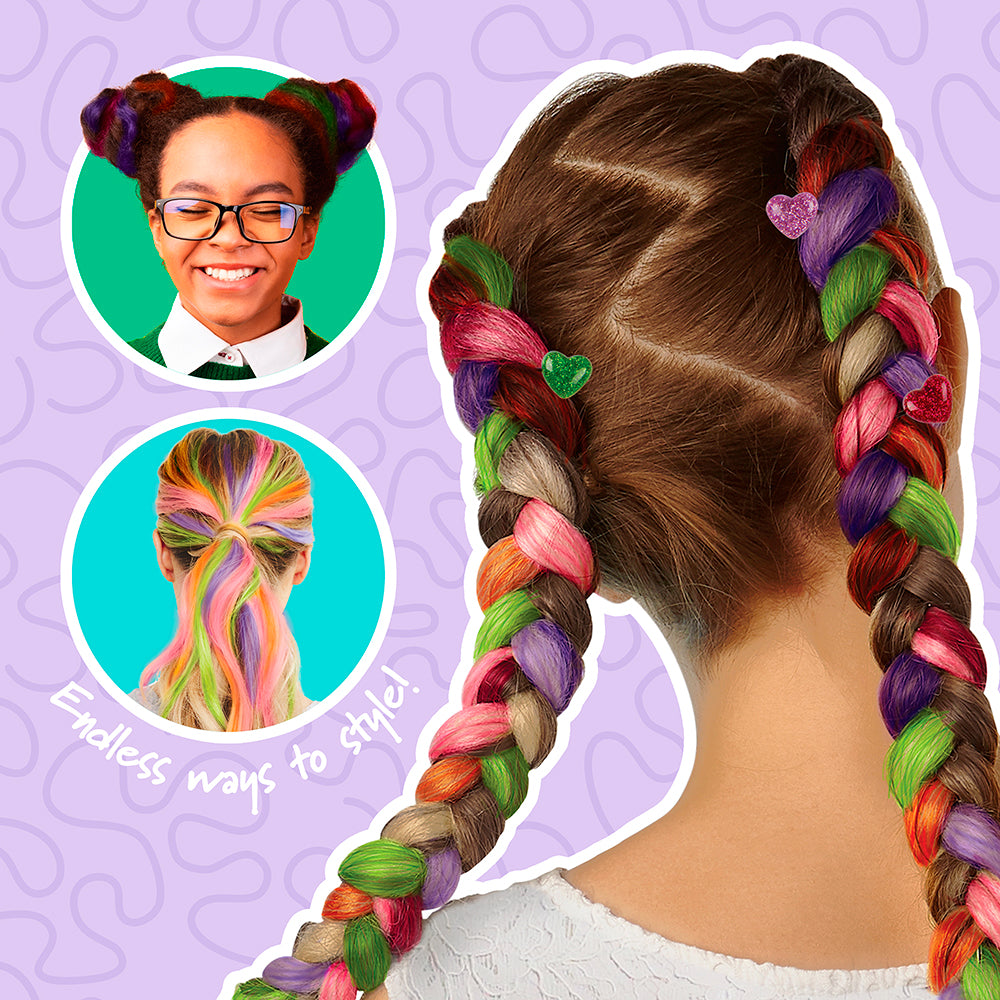 FASHION ANGELS - HAIR CHOX - KIT DE CRÉATION DE COIFFURES - PAQUET DE 4