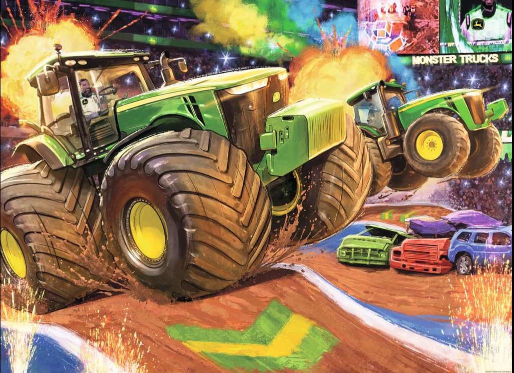 RAVENSBURGER CASSE-TÊTE 100 PIÈCES XXL - JOHN DEERE GROSSES ROUES #12983 (BIG FOOT)
