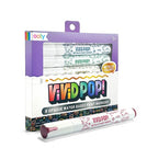 VIVID POP! - ENSEMBLE DE 8 MARQUEURS DE PEINTURE ACRYLIQUE À BASE D'EAU - MÉTALLIQUE