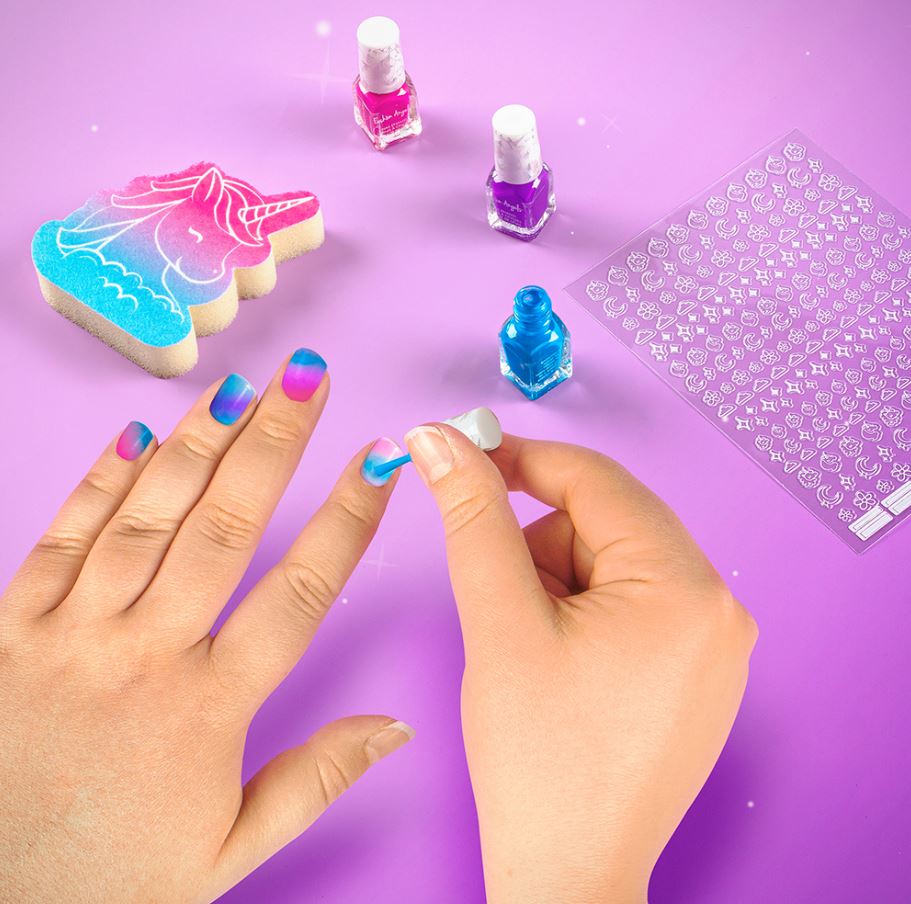 FASHION ANGELS - KIT DE CRÉATION D'ONGLES LICORNE