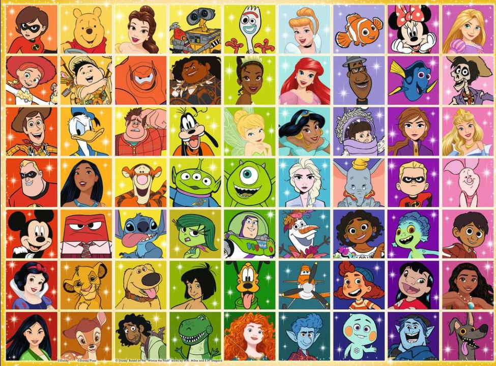 RAVENSBURGER CASSE-TÊTE 100 PIÈCES XXL - LA PALETTE DE COULEURS DISNEY #13332