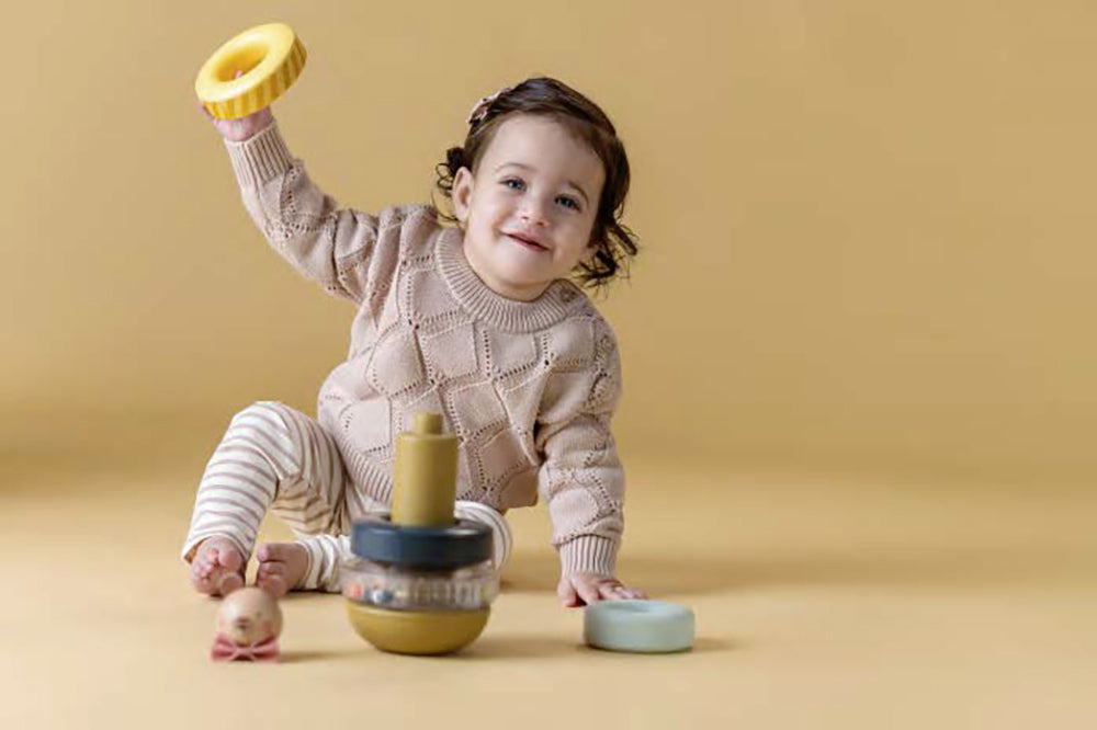 TAF TOYS - OURSON ANNEAUX À EMPILER