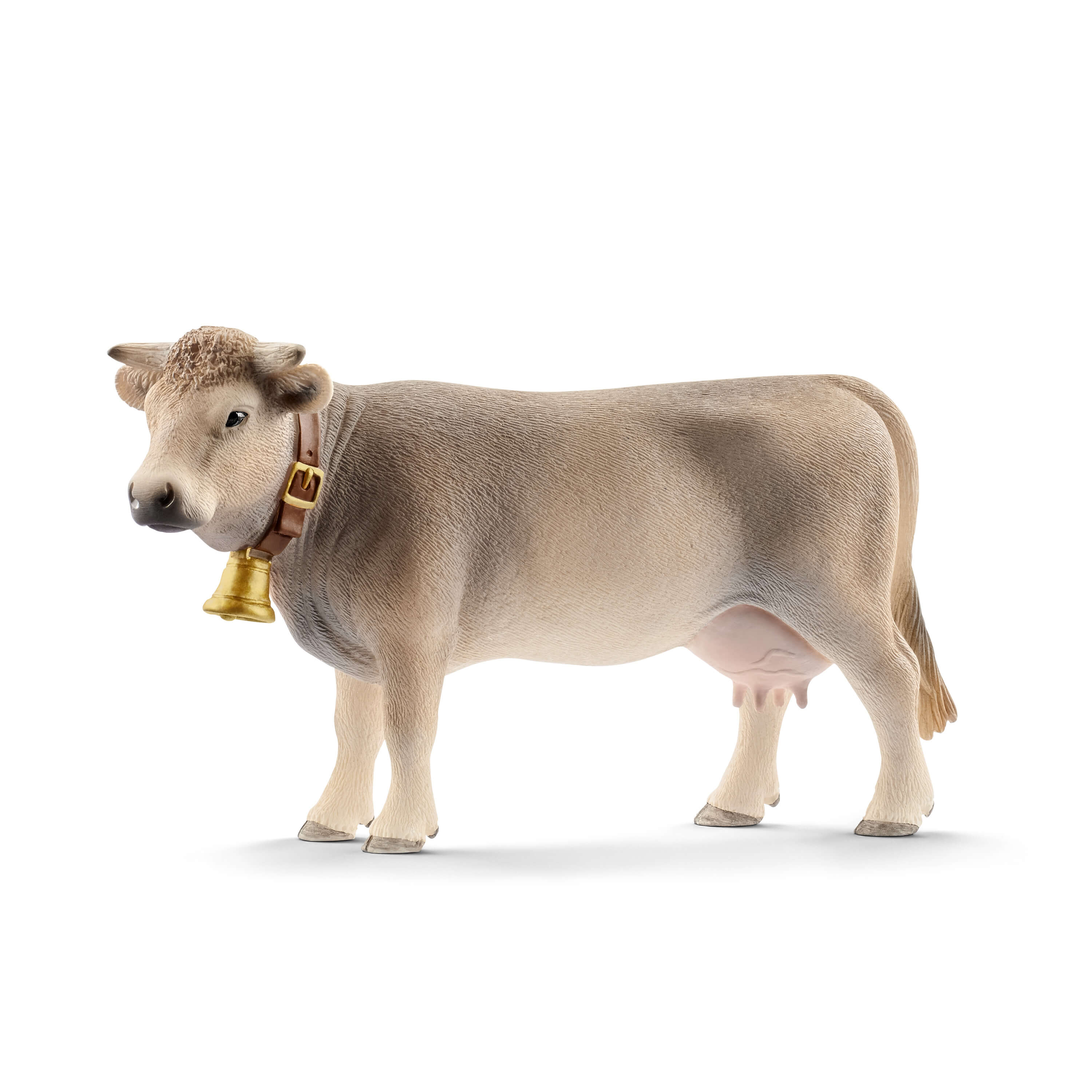 SCHLEICH - BRAUNVIEH COW WITH BELL #13874