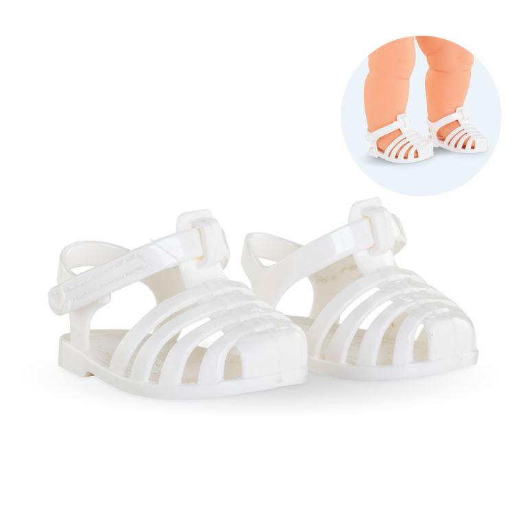 COROLLE - SANDALES BLANCHES POUR POUPÉE 14" (36CM)