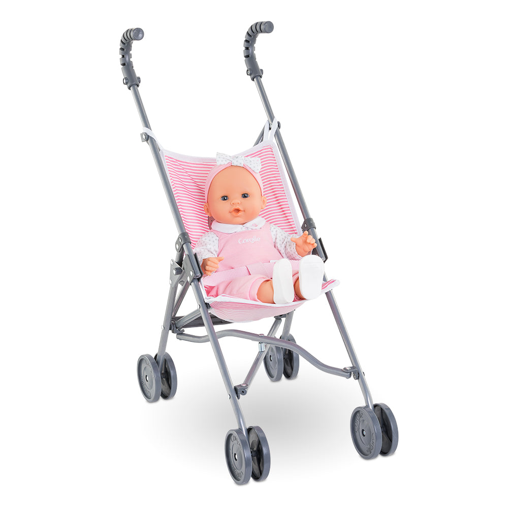 COROLLE - POUSSETTE CANNE ROSE POUR POUPON 36/42/52 CM