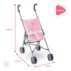 COROLLE - POUSSETTE CANNE ROSE POUR POUPON 36/42/52 CM