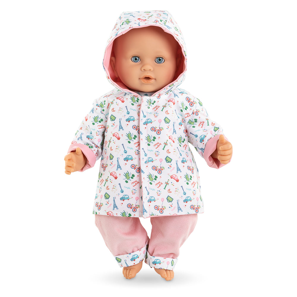 COROLLE - VÊTEMENTS DE POUPÉES - WEEK-END À PARIS - IMPERMÉABLE RÉVERSIBLE 36 CM