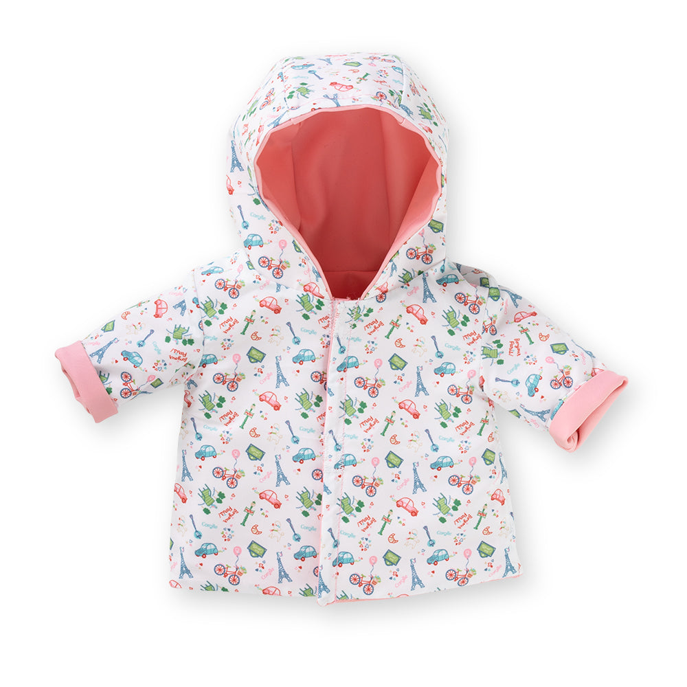 COROLLE - VÊTEMENTS DE POUPÉES - WEEK-END À PARIS - IMPERMÉABLE RÉVERSIBLE 36 CM