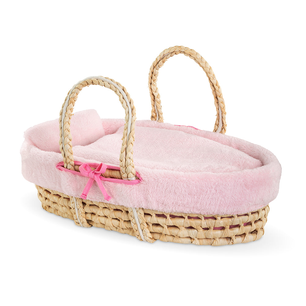 COROLLE - ACCESSOIRES PANIER TRESSÉ - PELUCHE ROSE 36-42 CM