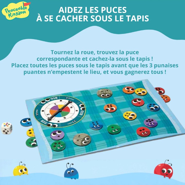 JEU À L'ABRI SOUS LE TAPIS !
