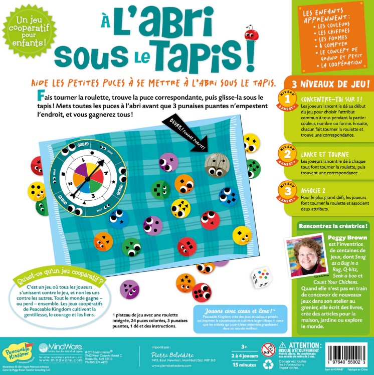 JEU À L'ABRI SOUS LE TAPIS !