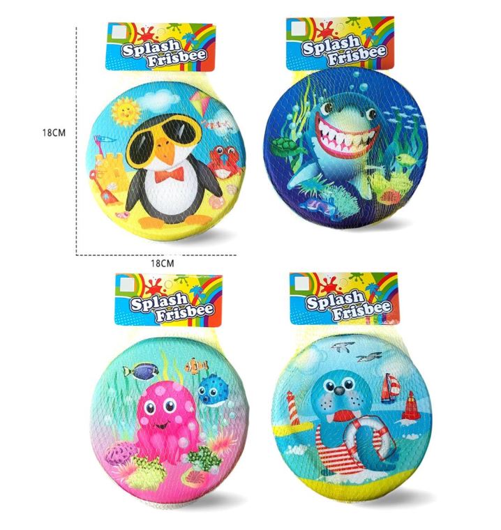 SUNNY DAYZ - FREESBEE ÉCLABOUSSANT ANIMAUX ASST (DISQUES)