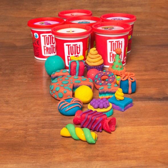 *25 TUTTI FRUTTI - 6 POTS SCINTILLANTS PÂTE A MODELER